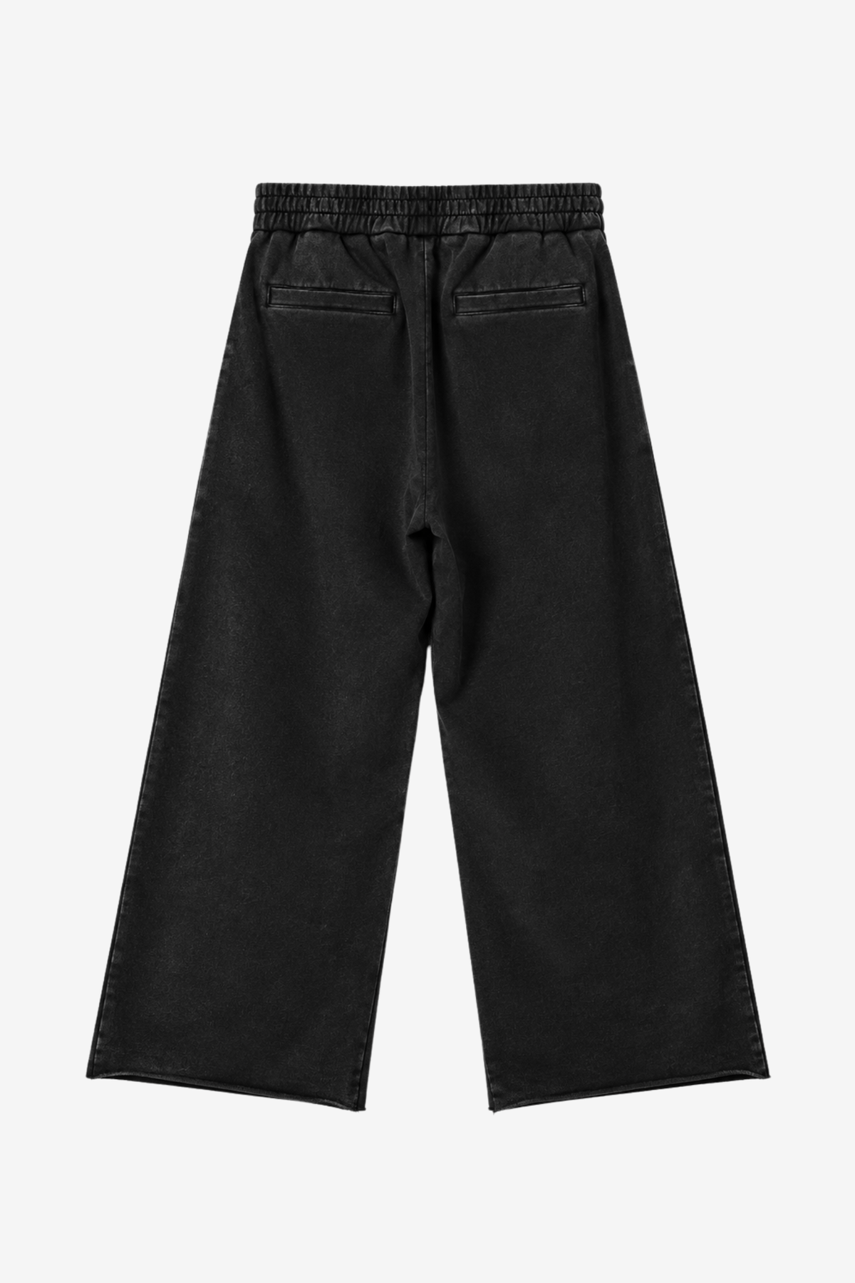 Relaxed Pleated Sweatpants – Vintage Black