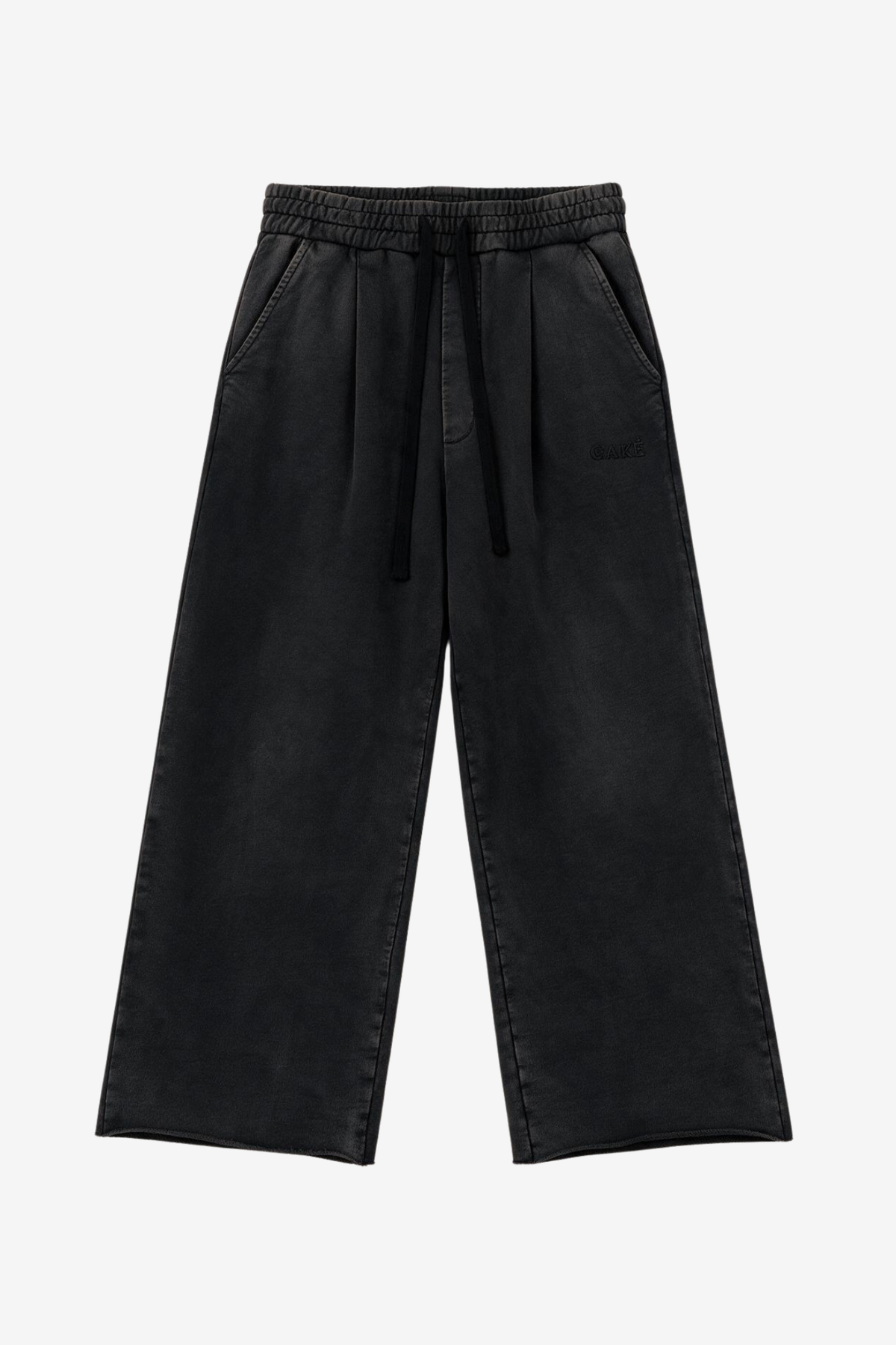 Relaxed Pleated Sweatpants – Vintage Black