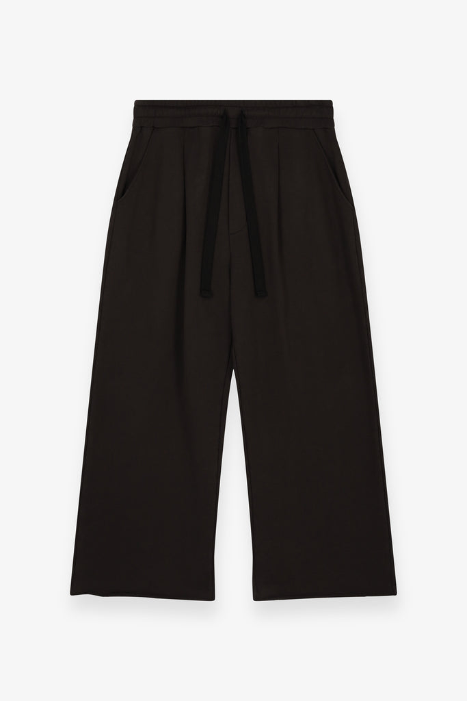 Relaxed Pleated Sweatpants – Vintage Black