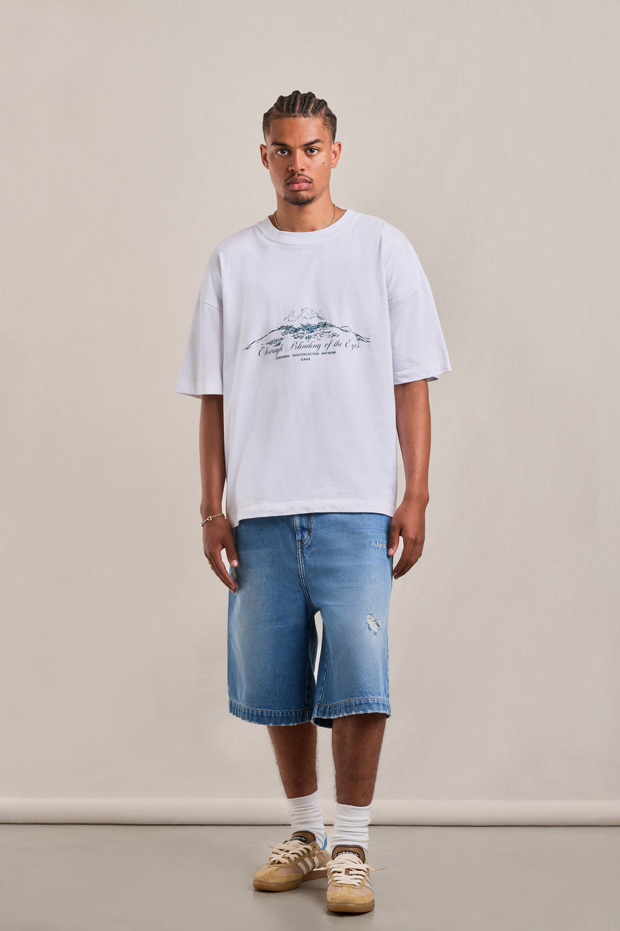 Denim Shorts - Washed Blue