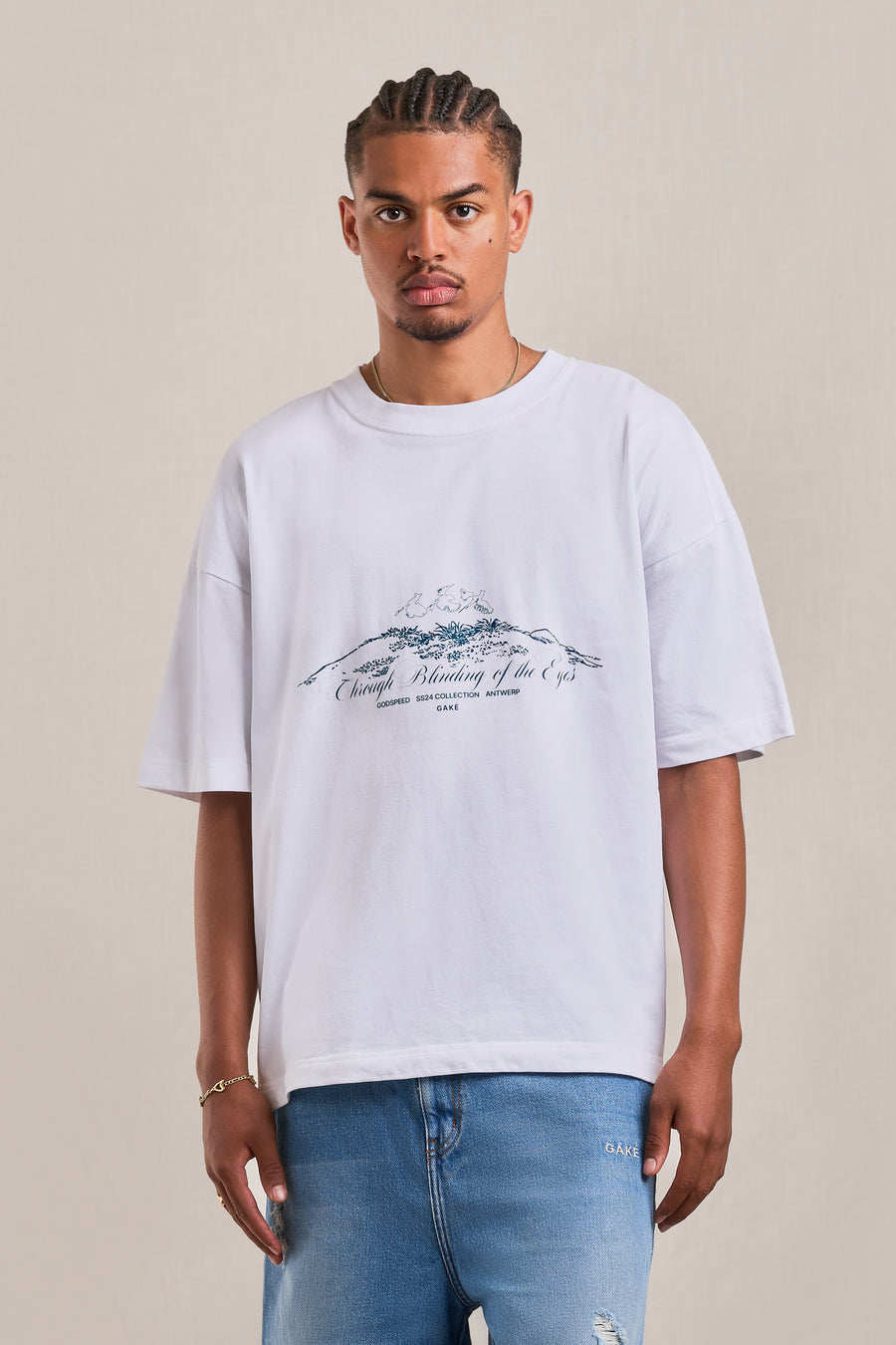 Through Blinding of the Eyes T-shirt - White