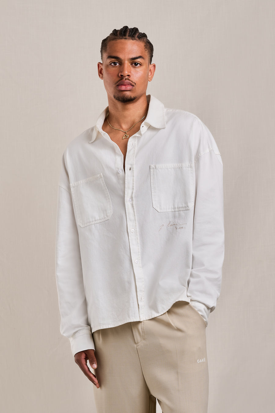 Je t'aime Shirt - Ivory White