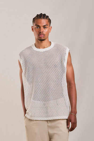 【送料&関税込】Gucci White Stretch Crochet Tank Top Gucci Crochet Cotton Crop Top - White | Editorialist