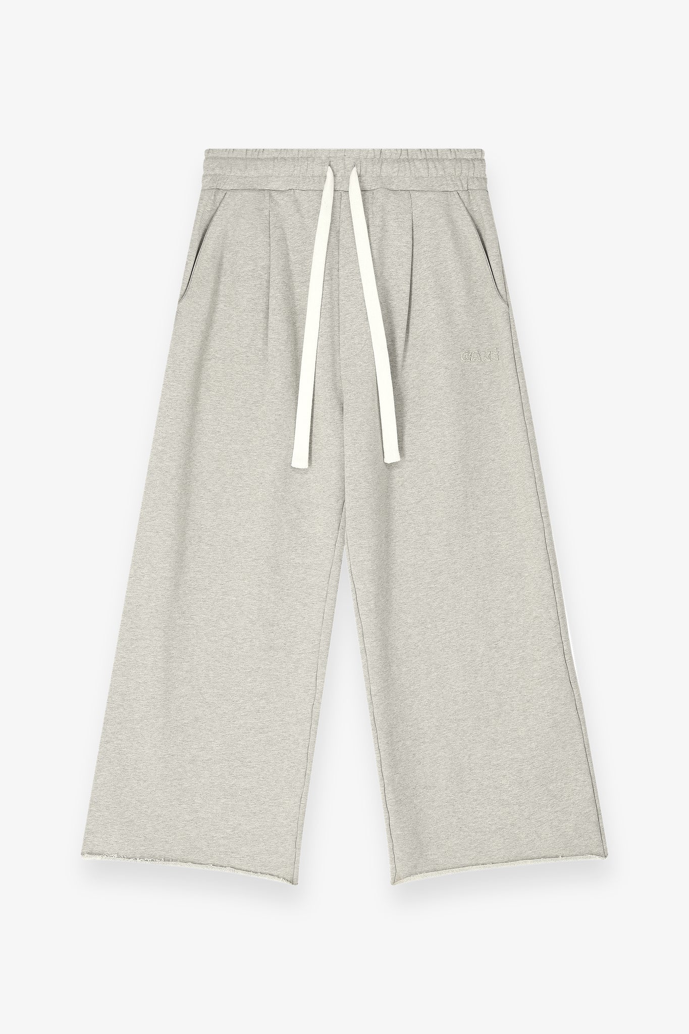 Relaxed Pleated Sweatpants – Marl Grey
