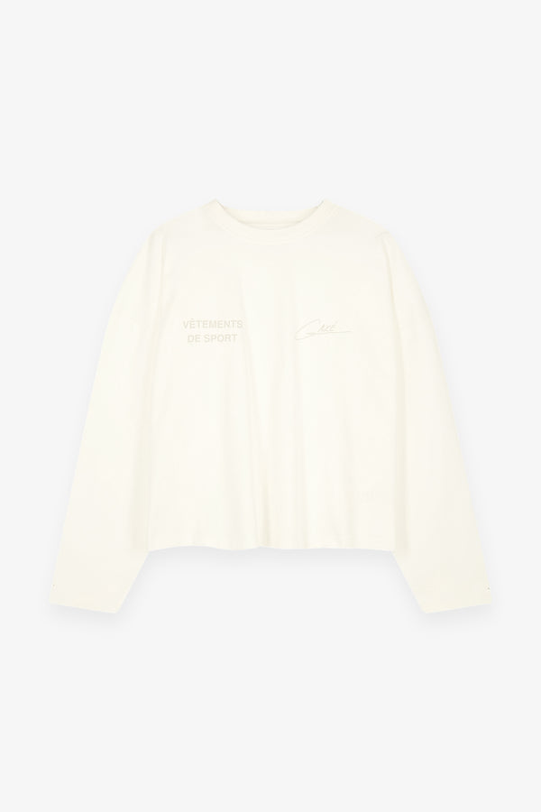Classic VDS Signature Long Sleeve T-shirt – Vintage White