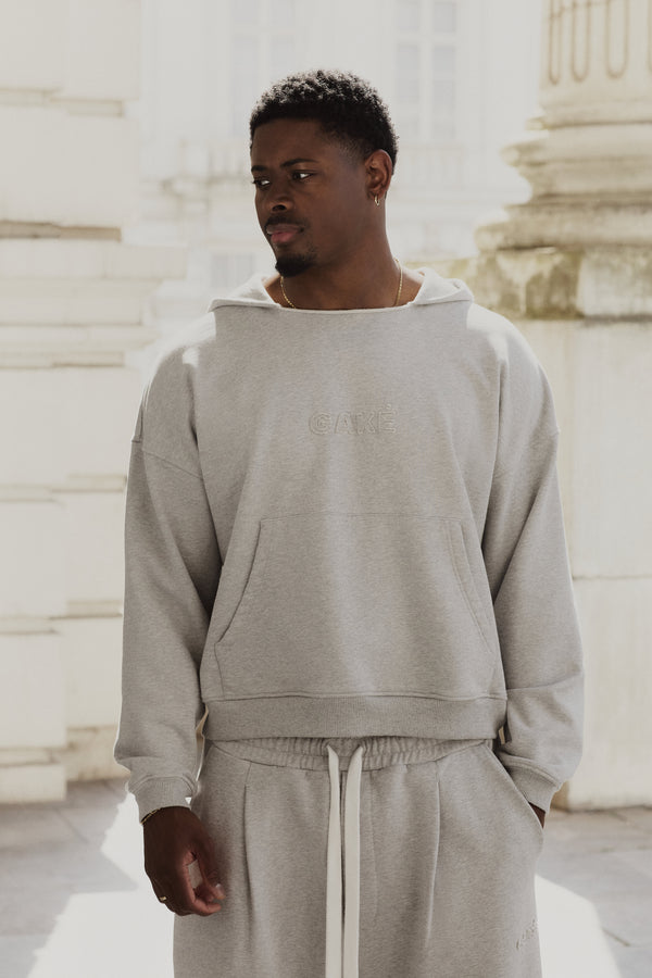 Relaxed Hoodie – Marl Grey