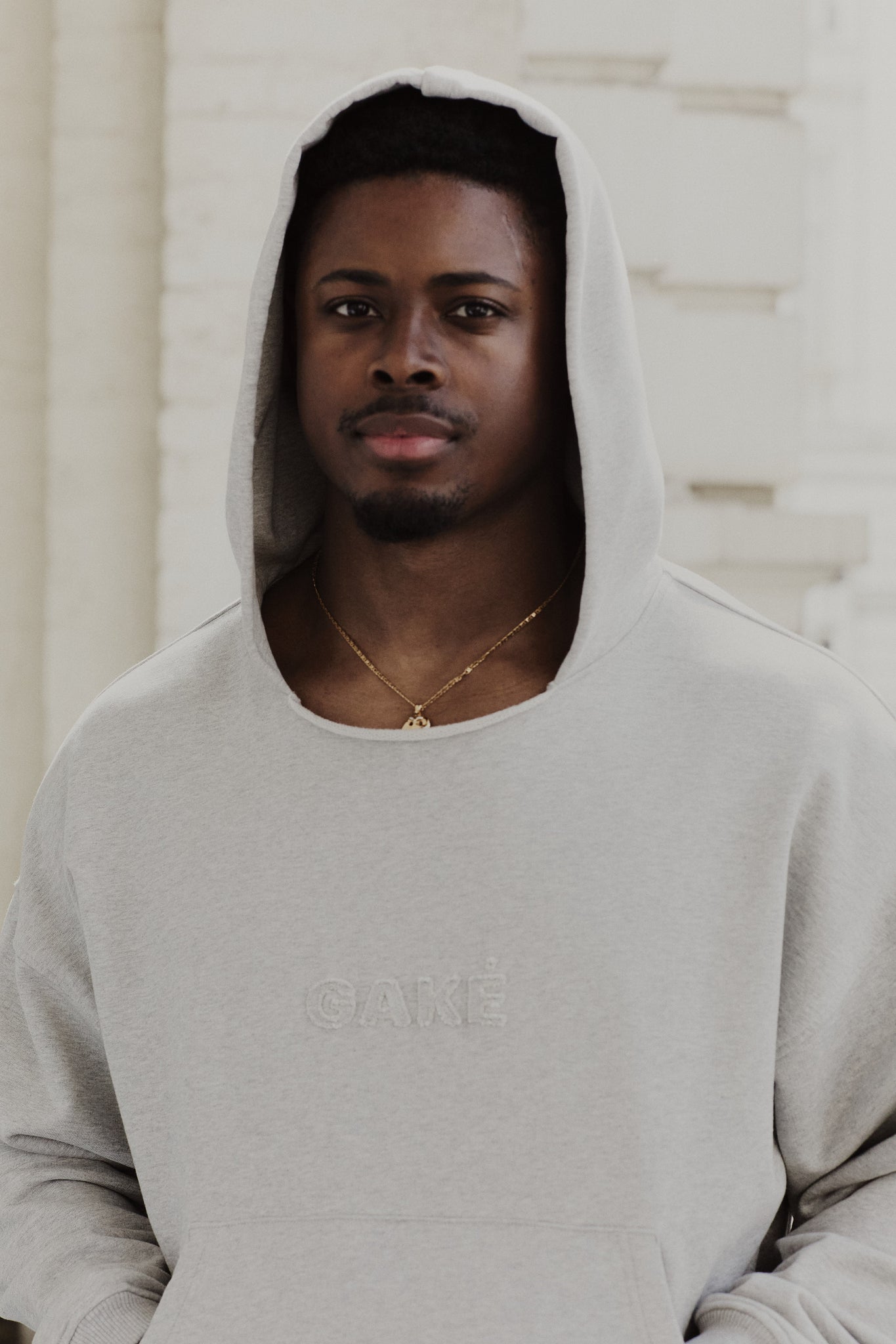 Relaxed Hoodie – Marl Grey